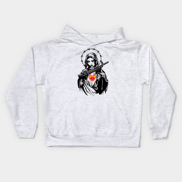 Our Lady of Perpetual Vengeance Kids Hoodie by StudioPM71